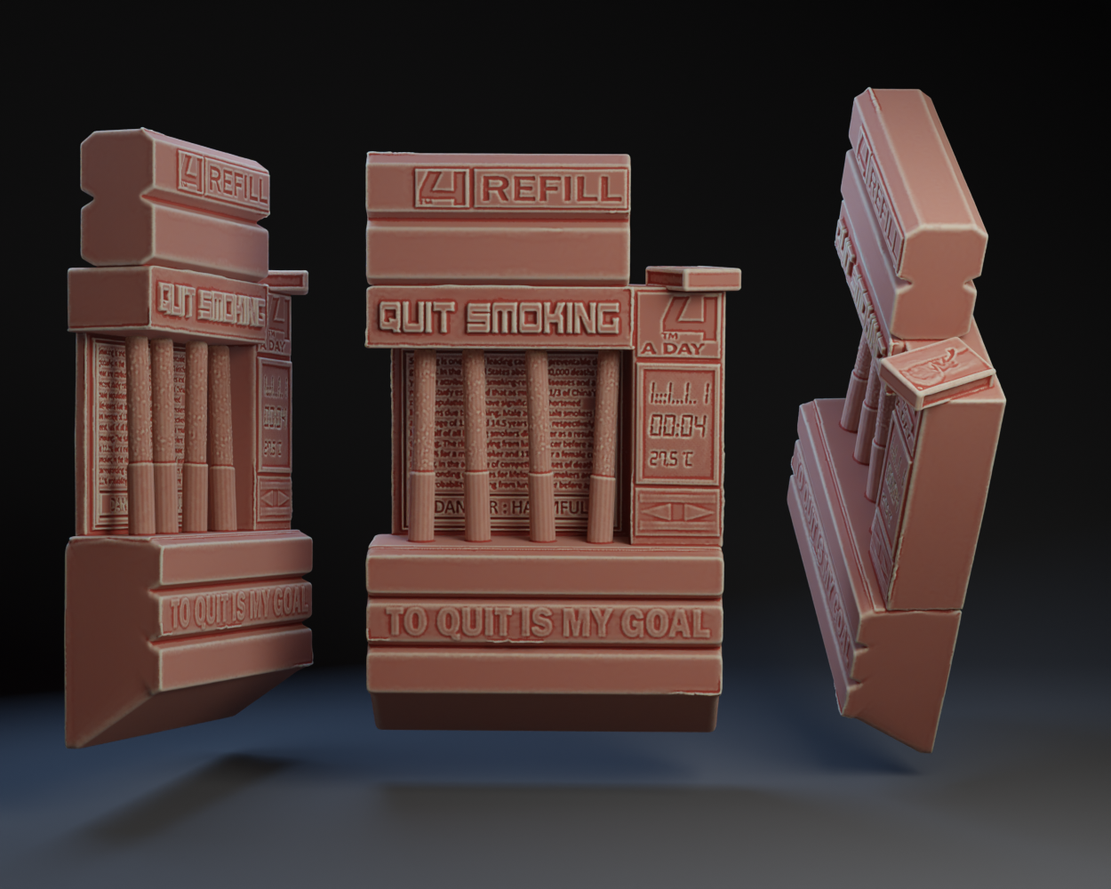 To Quit is My Goal : Faux Cigarette Dispenser : The Fifth Element.