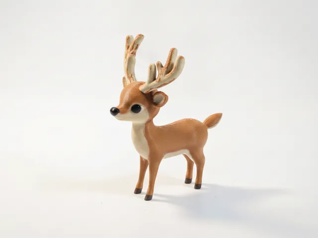 Reindeer Figurine Animal 3D Printable