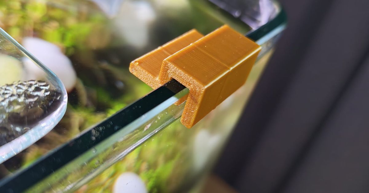 Aquarium glassholder/glass clip (for 5mm glass)