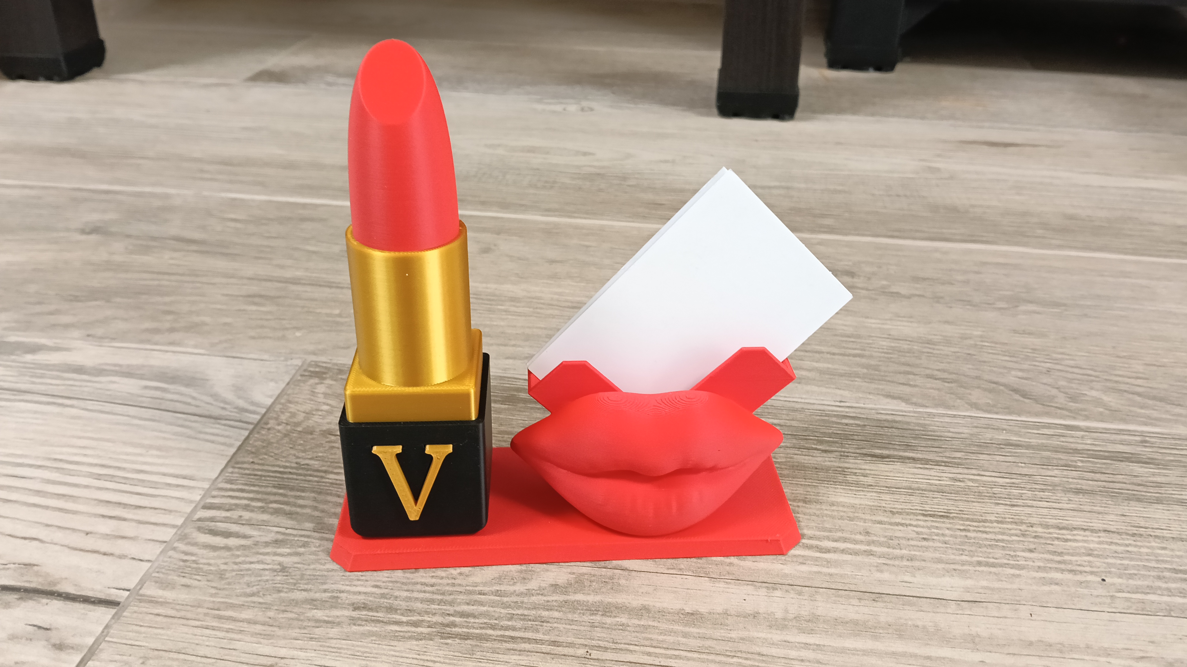 Business card holder for beauty center
