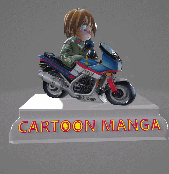 MOTORISTA CARTOON MANGA