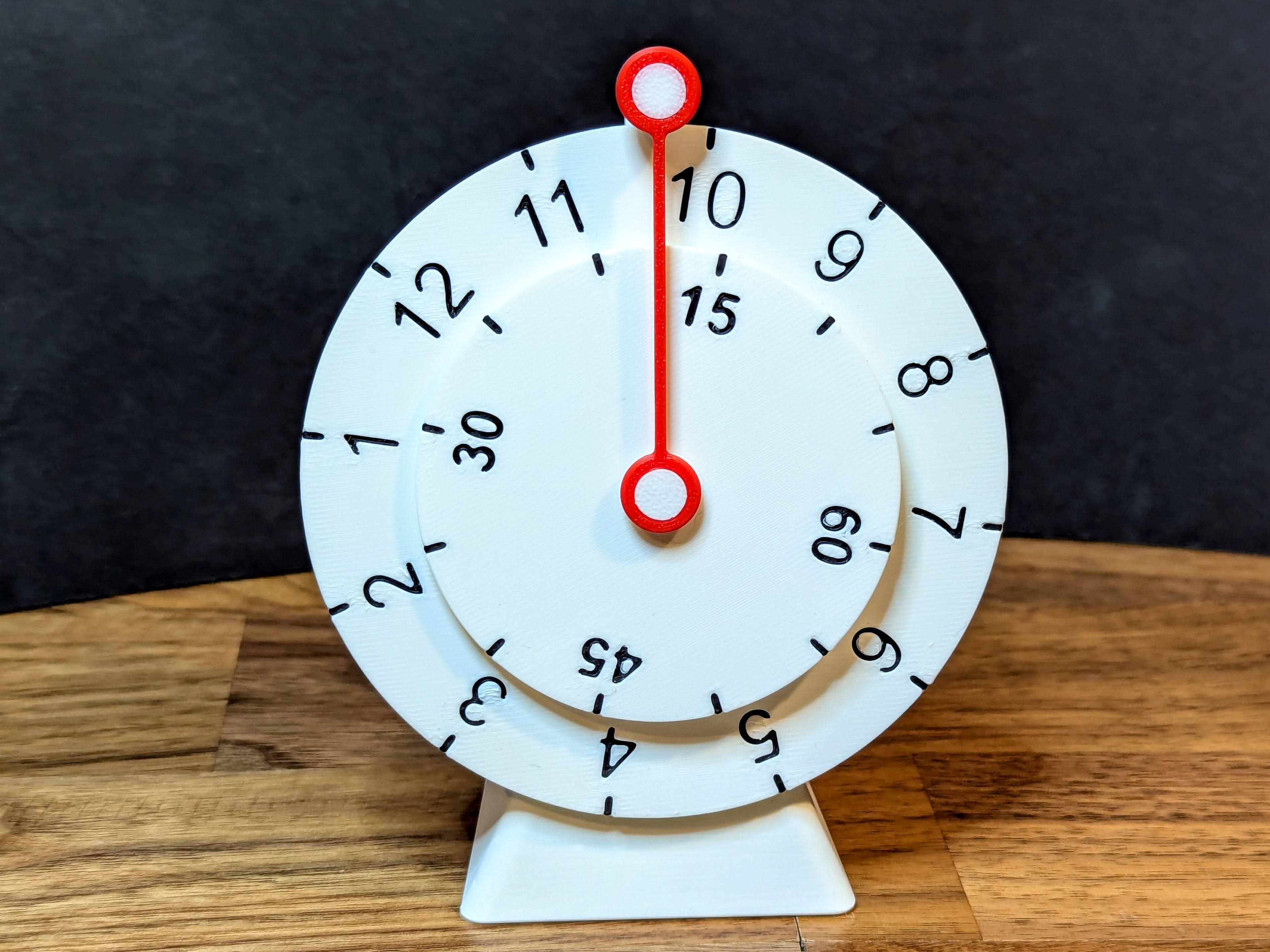 Inverted Desk Clock