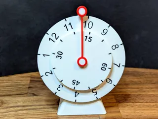 Inverted Desk Clock