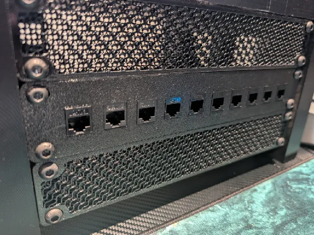 10" Rack - 1U Blank Keystone Patch Panel (10-Port)