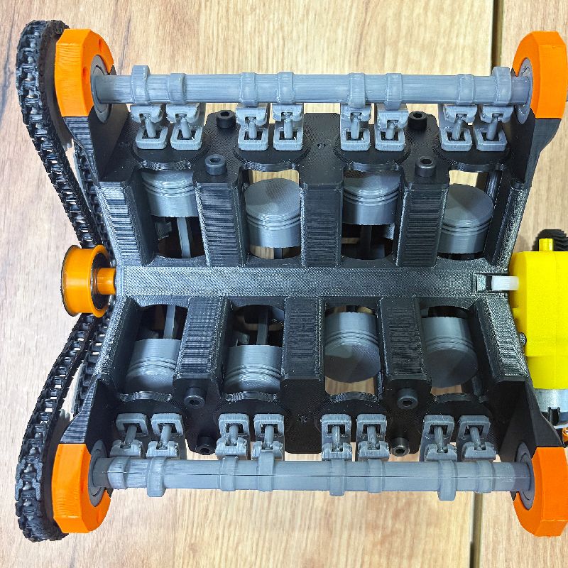 V8 Engine Model | Functional Pistons, Valves & Timing Chain by ...
