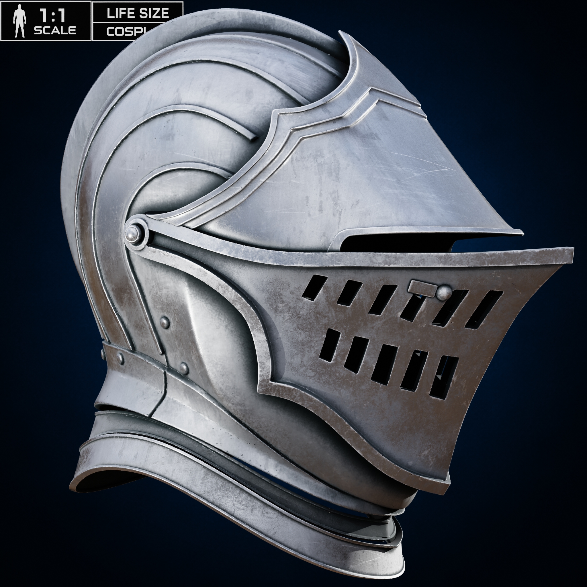 ELITE KNIGHT HELMET - OSCAR OF ASTORA Helmet COSPLAY - DARK SOULS FAN ART