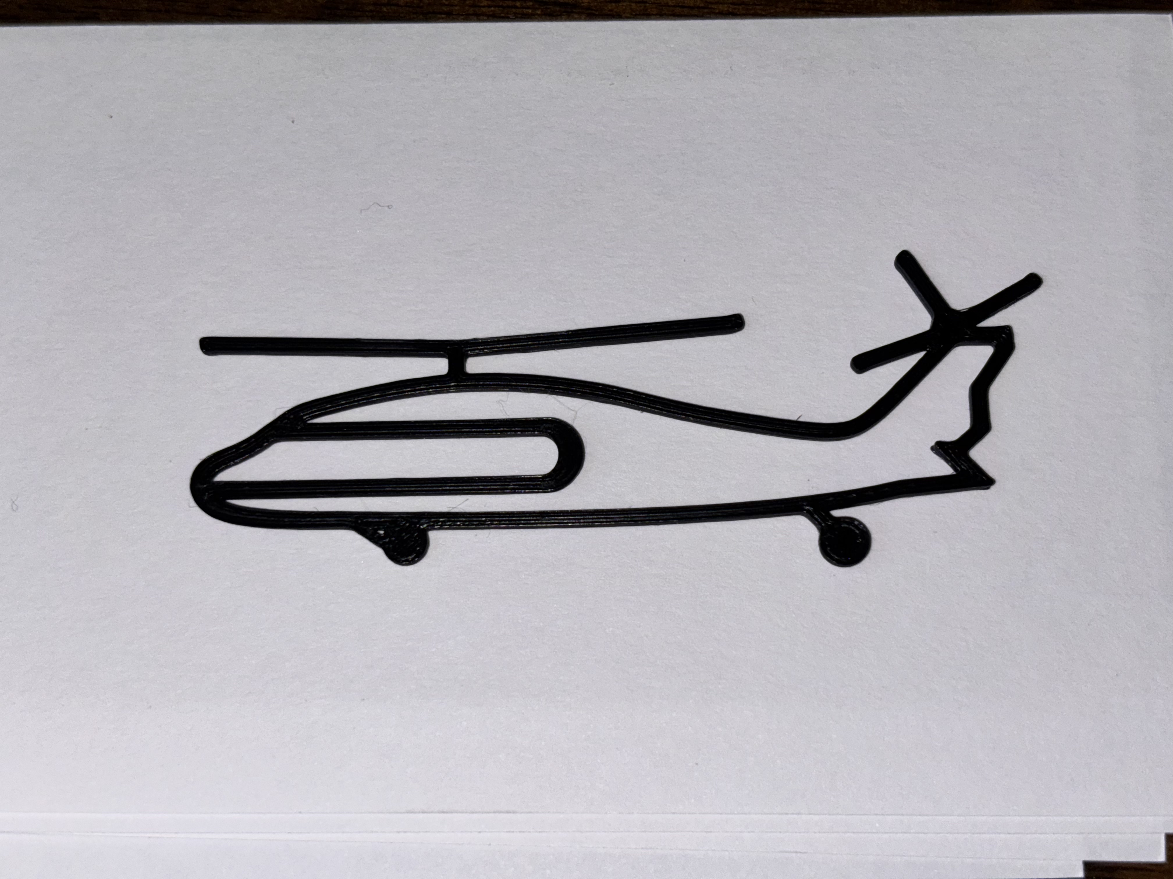 Helicopter Paperclip - Blackhawk