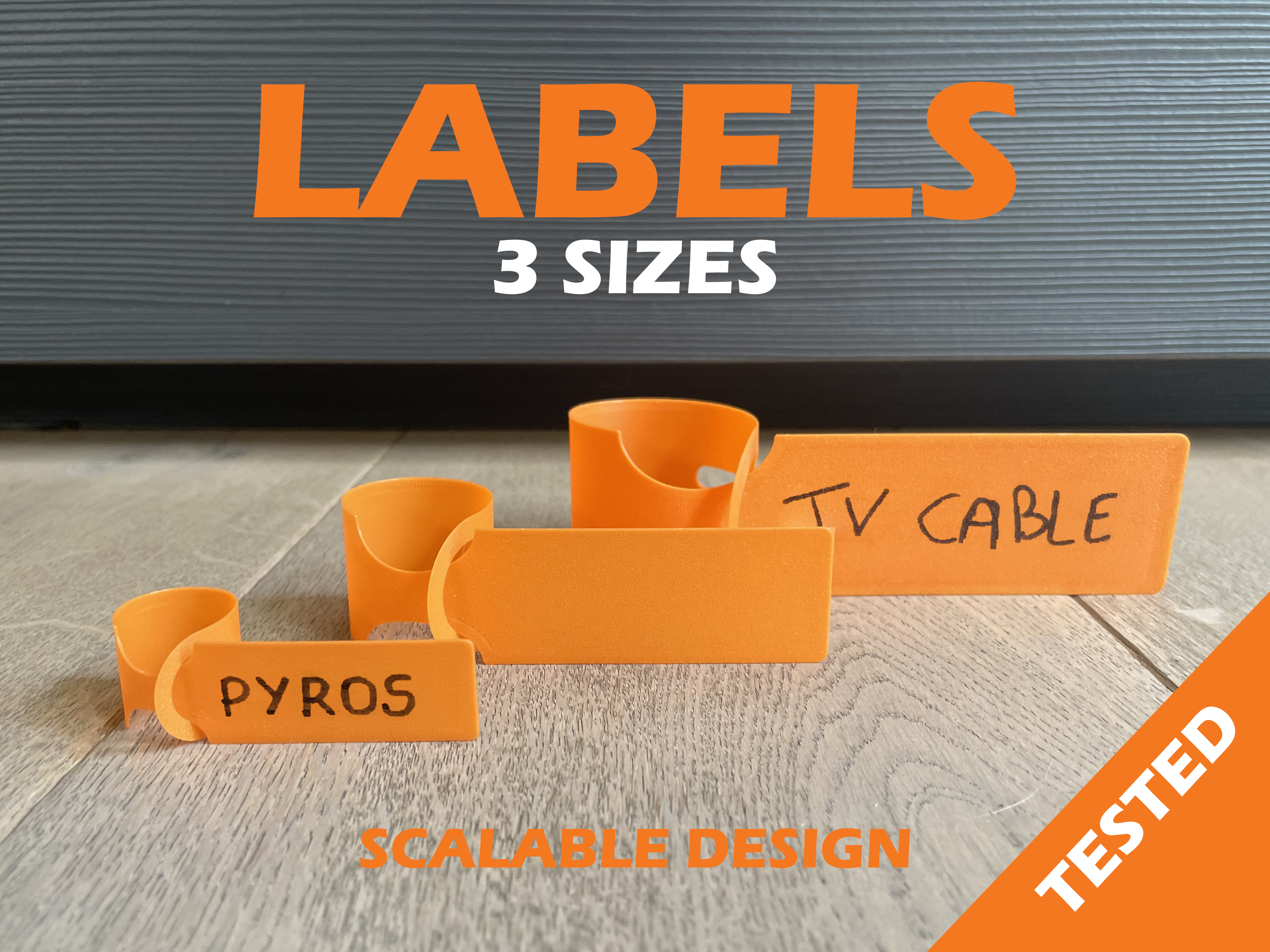 LABEL - REUSABLE TAG - TAG - (Tested)