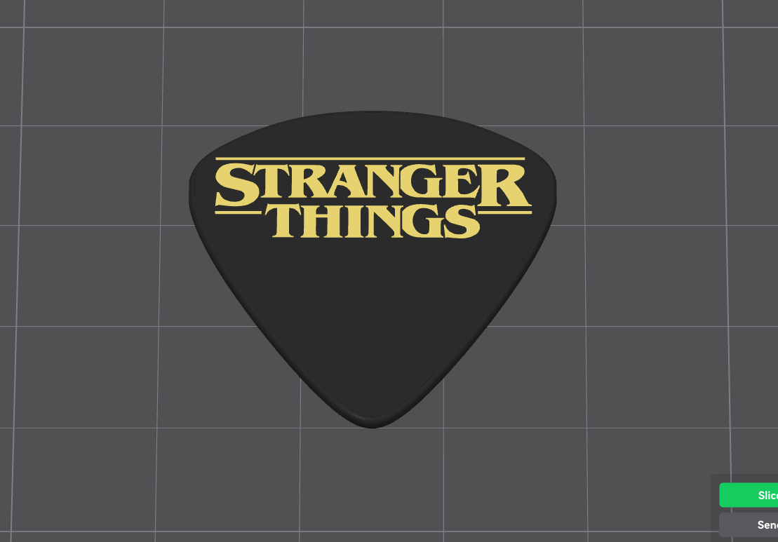 Stranger Things Guitar Pick