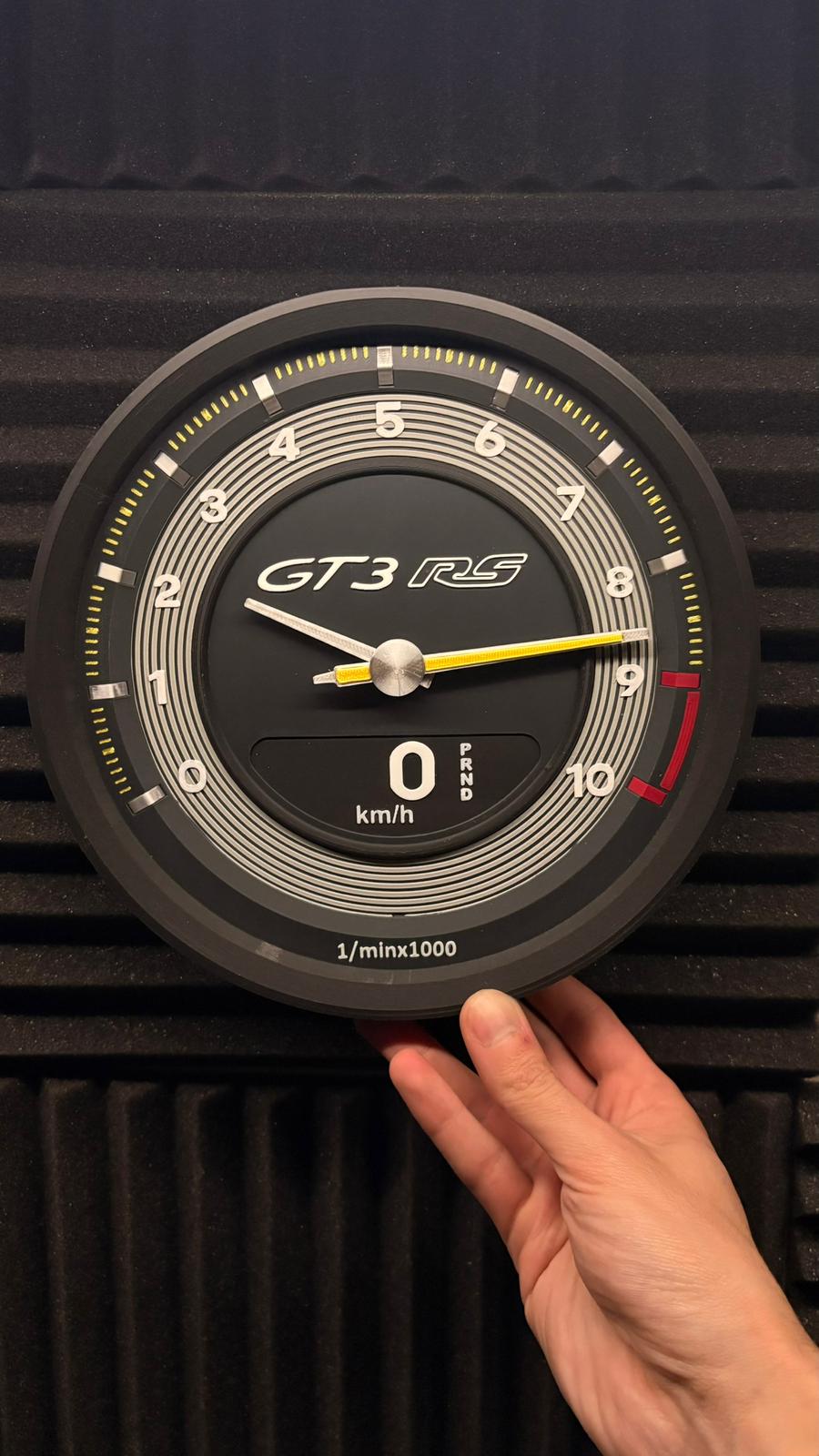 PORSCHE GT3RS 992 Tachometer Wall Clock