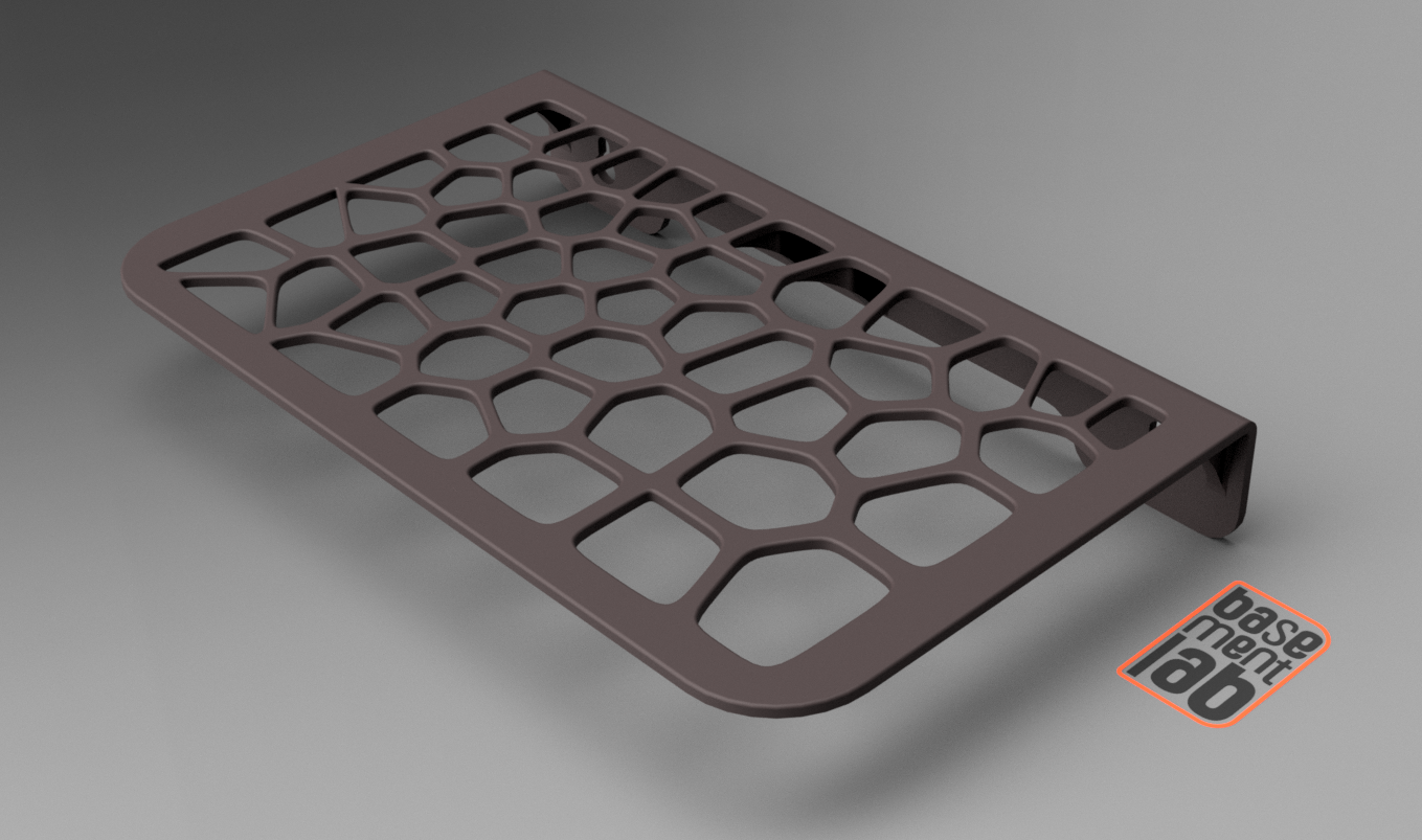 Wall Shelf Voronoi Design - Mensola con design stile Voronoi