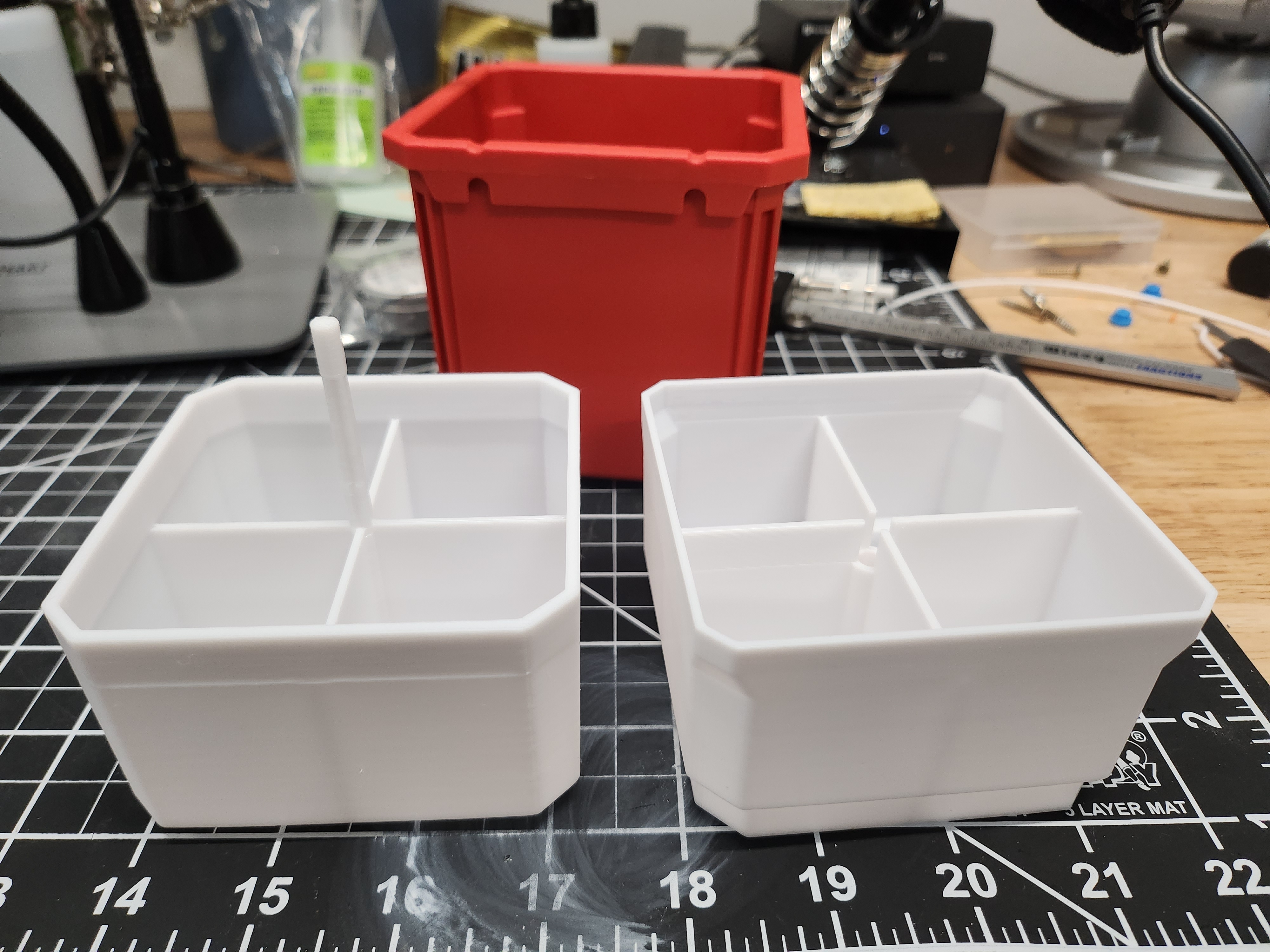 Packout medium organizer double stack bin dividers