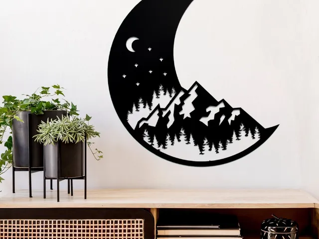 WallArt - Moon Nature