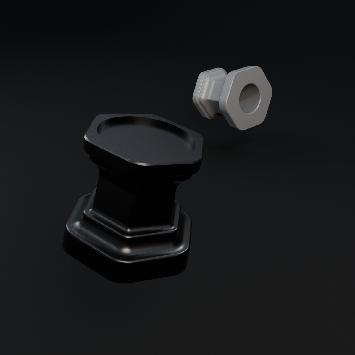Miniatura 3 do modelo 3D Hexagonal display base