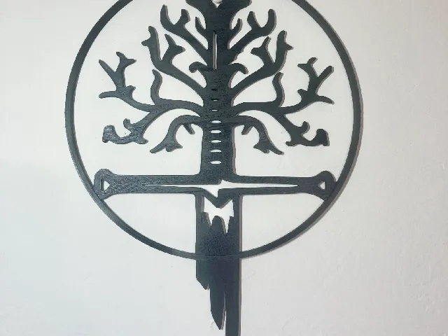 LOTR Anduril Wall Art - No Ring inscription
