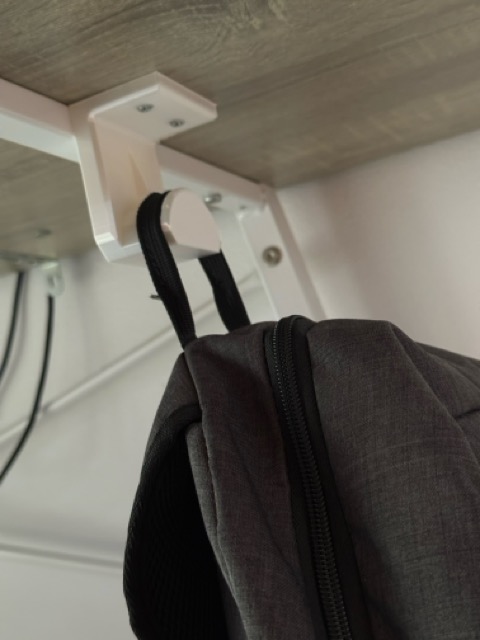 Backpack underdesk hook