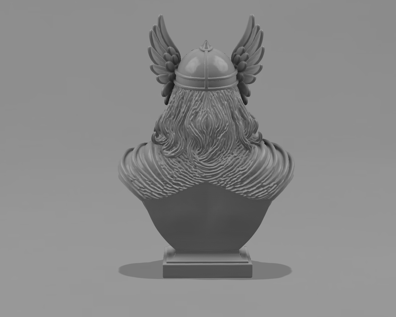Miniatura 4 do modelo 3D Thor-Inspired Warrior Bust