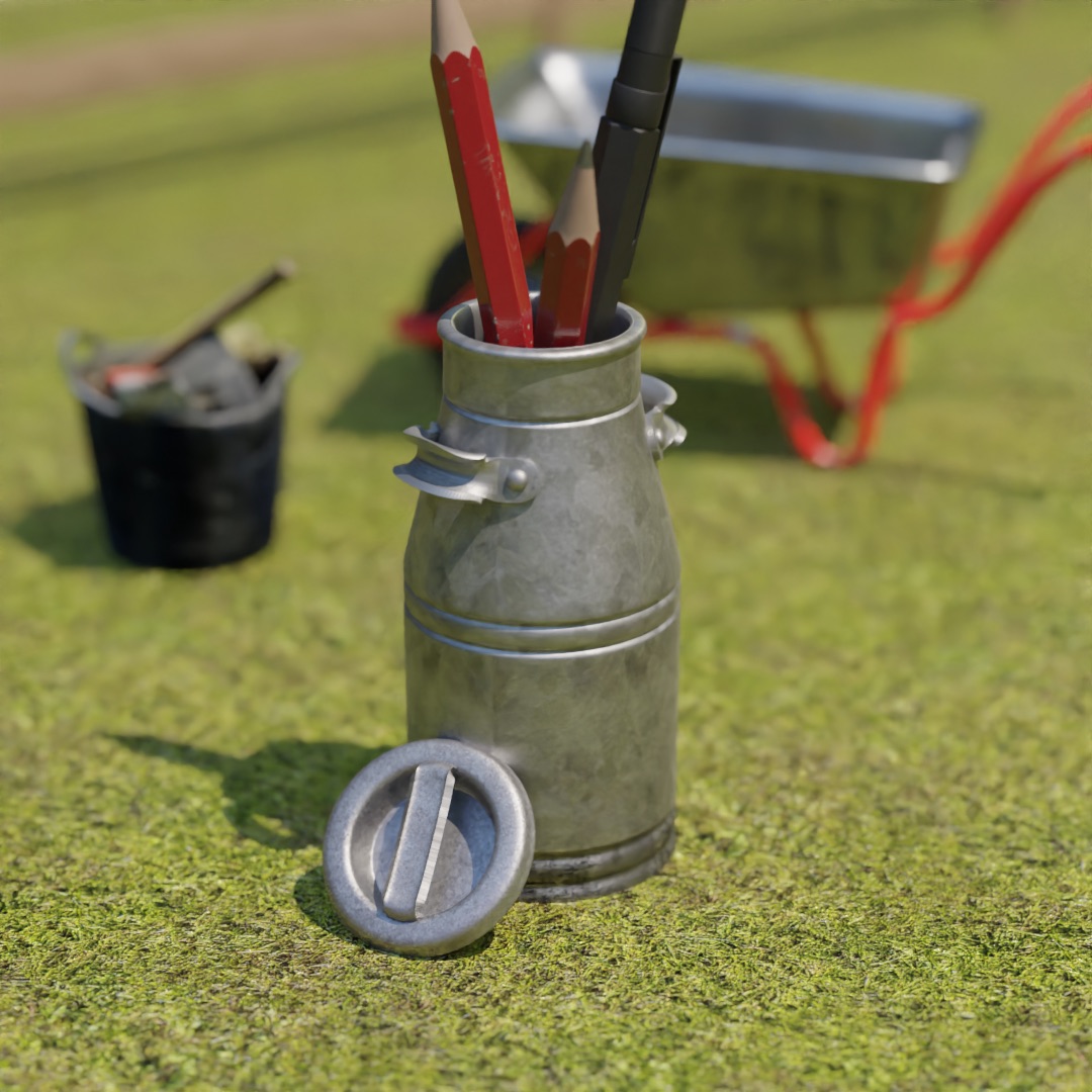 Miniature Milk Can – Farm Diorama STL