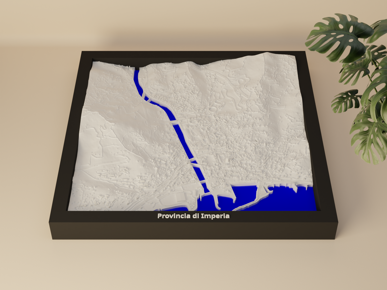Provincia di Imperia, Italy - 3D Miniature
