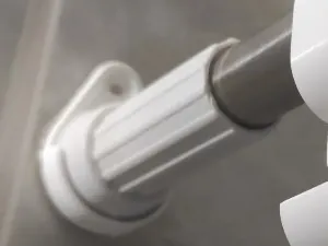 Shower curtain rod fixation