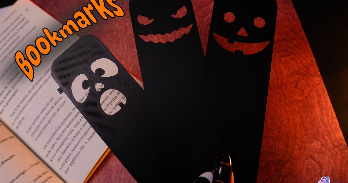 Bookmarks Faces - 5 Different Styles by Byn Studios | Download free STL model | Printables.com - 3D model önizlemesi