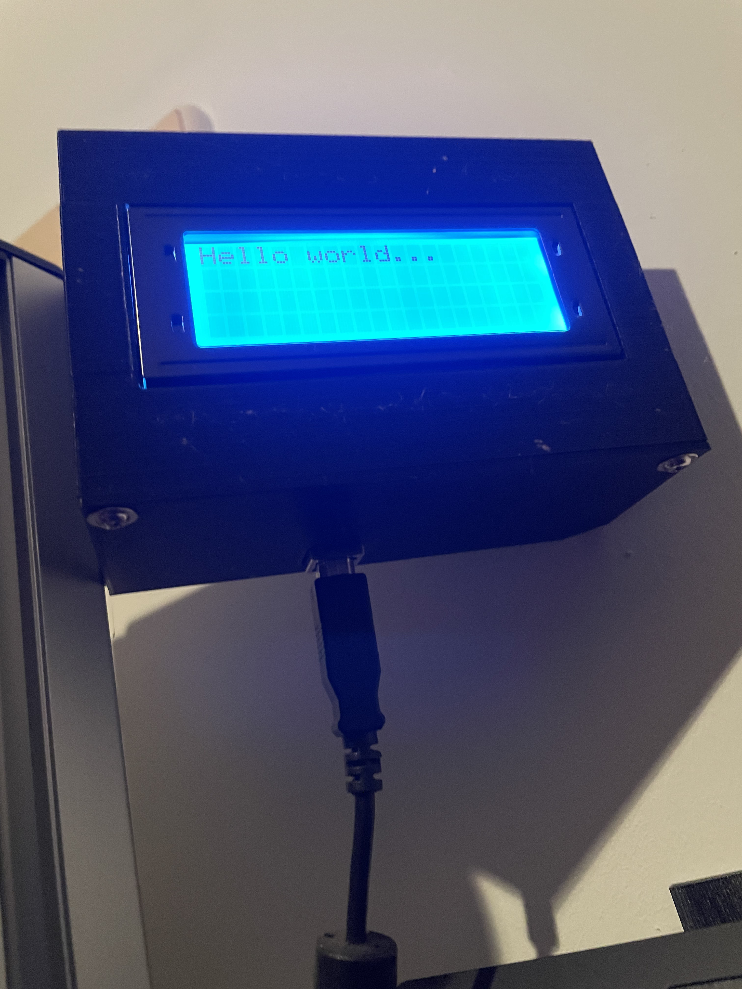 4 Zeilen Displayhalter Arduino Simracing