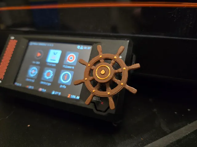Prusa core one ship's wheel knob