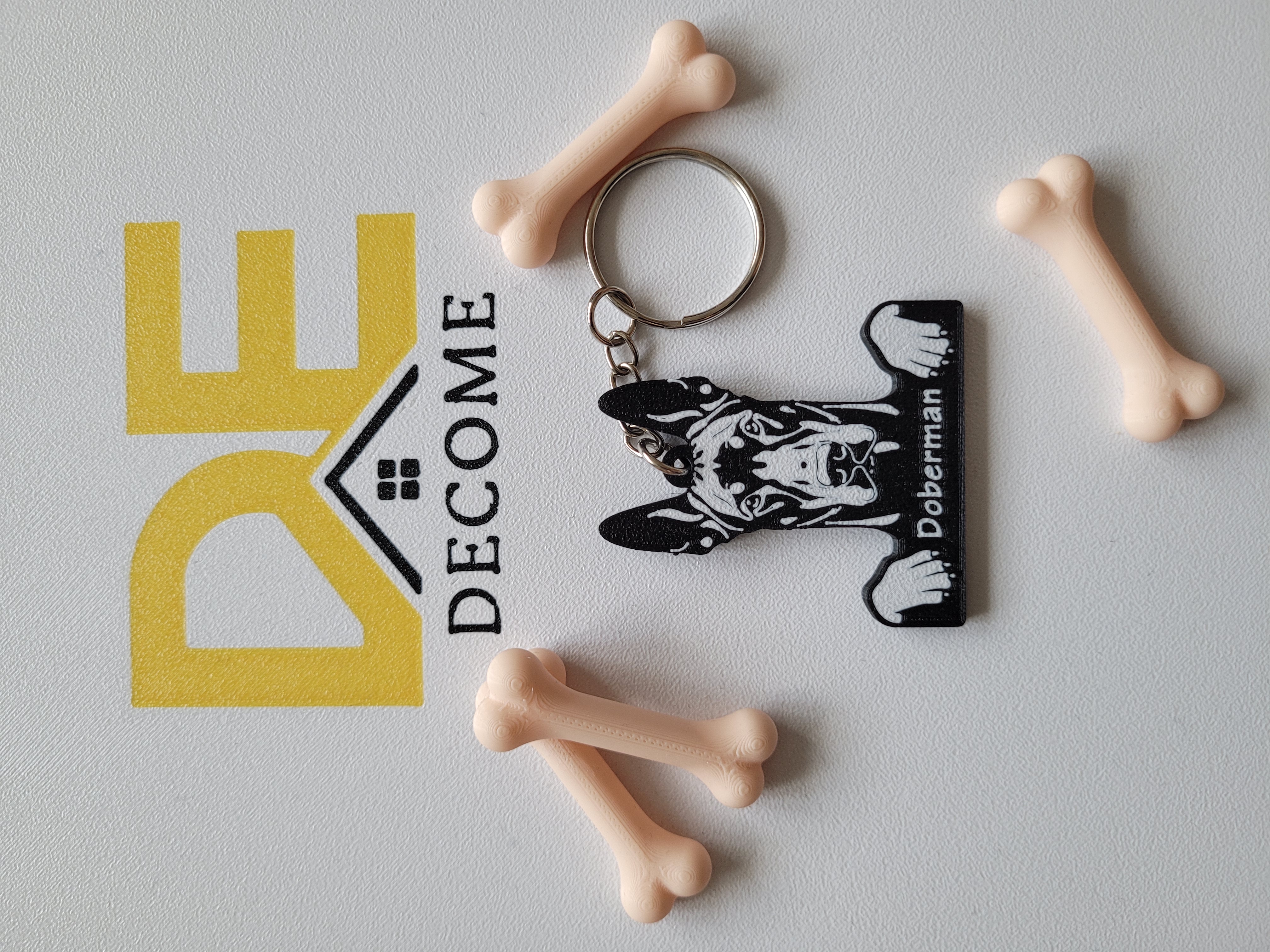 Doberman Keychain