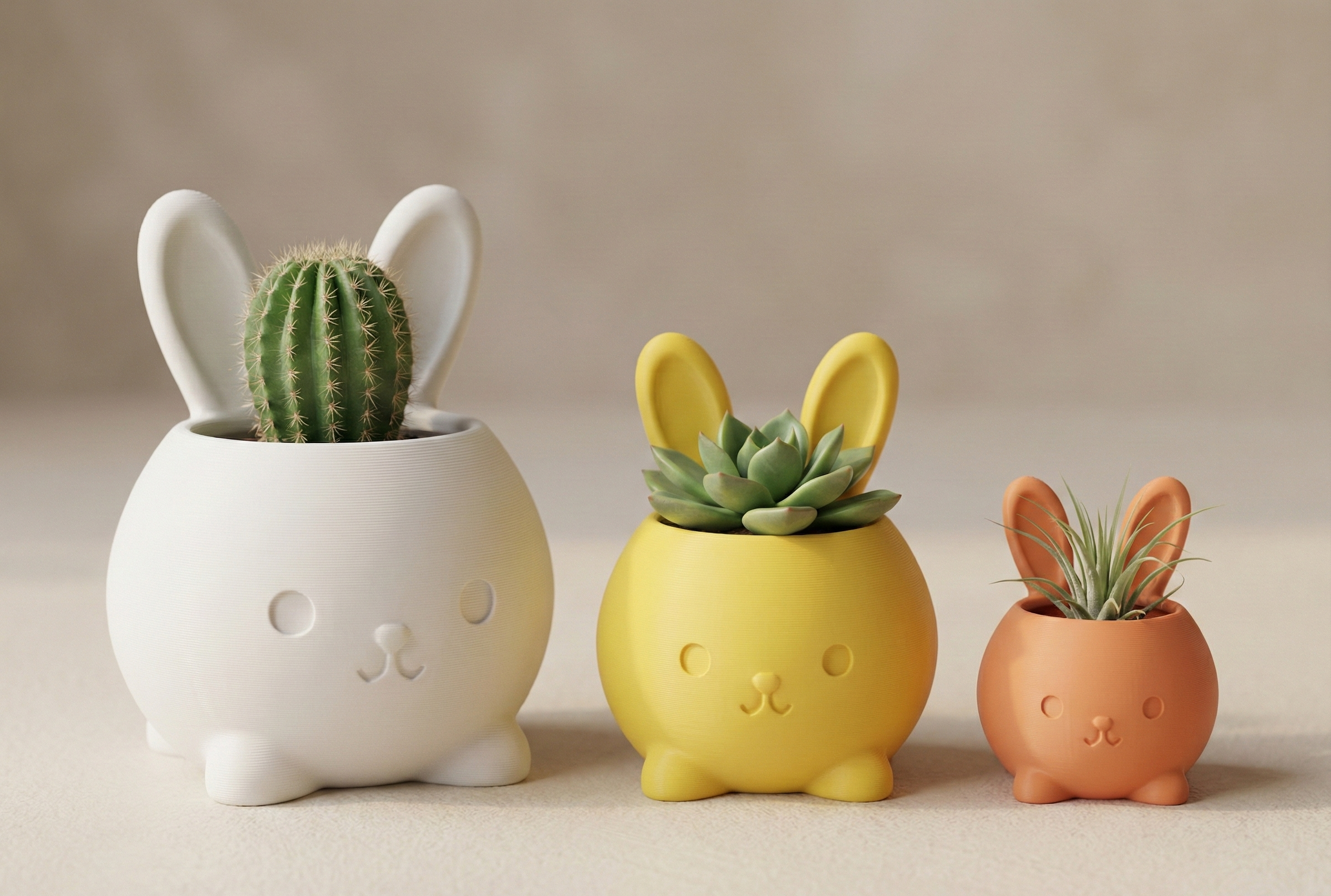 Bunny Planter ♡ - Cute Easter Pot - Decoration