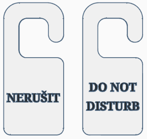 Visačka na dveře 1 (Door Sign 1)