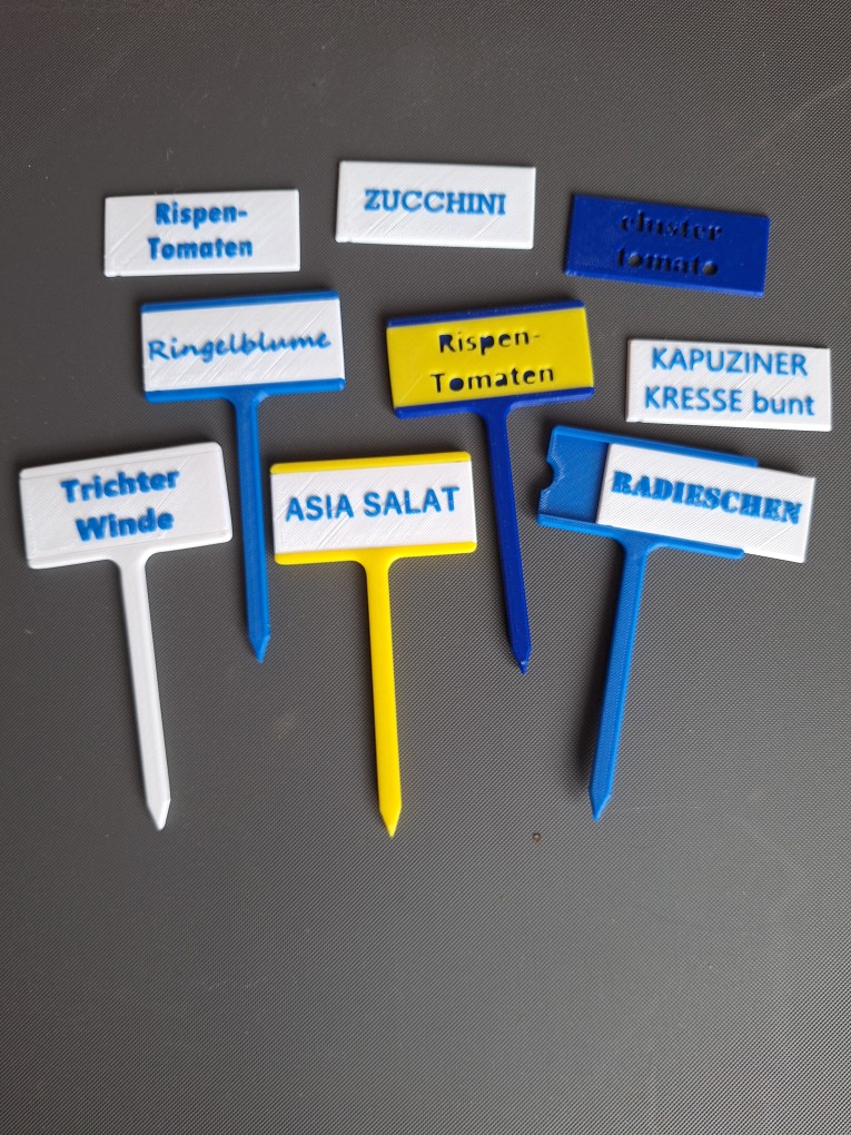 Plant label with replaceable lettering plate , Pflanzschild mit Wechselplatte — miniatura 3