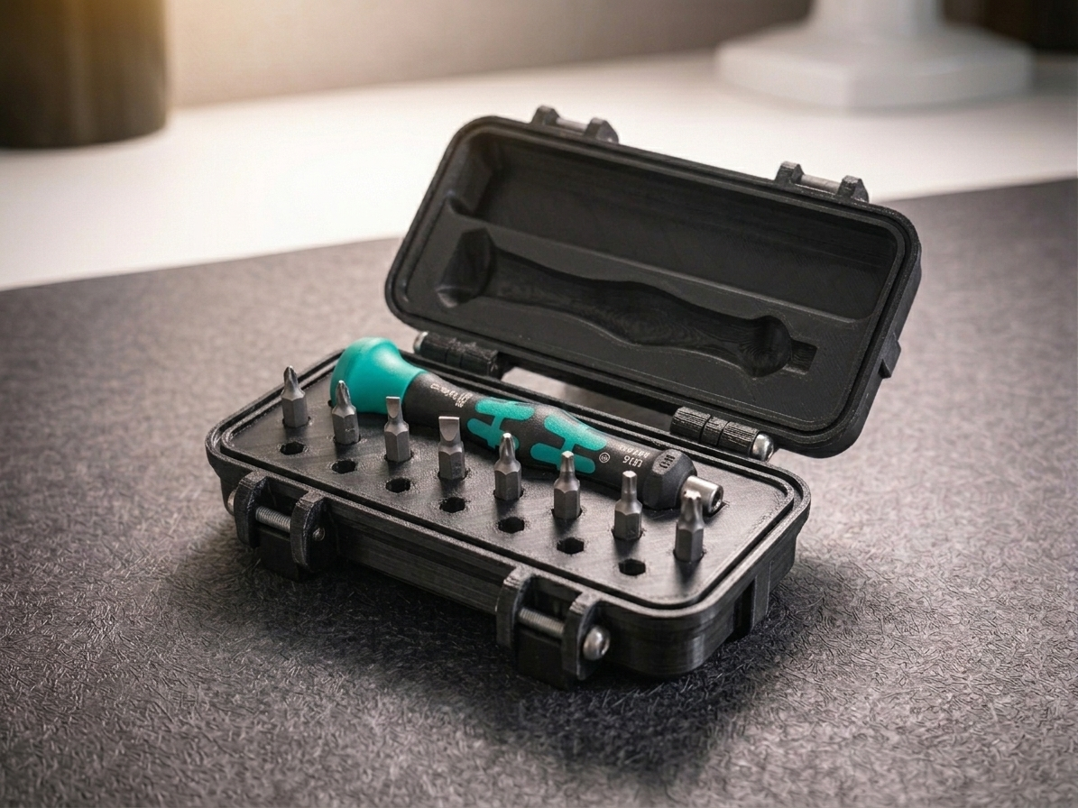 Wera kraftform micro screwdriver bit set case 3D model
