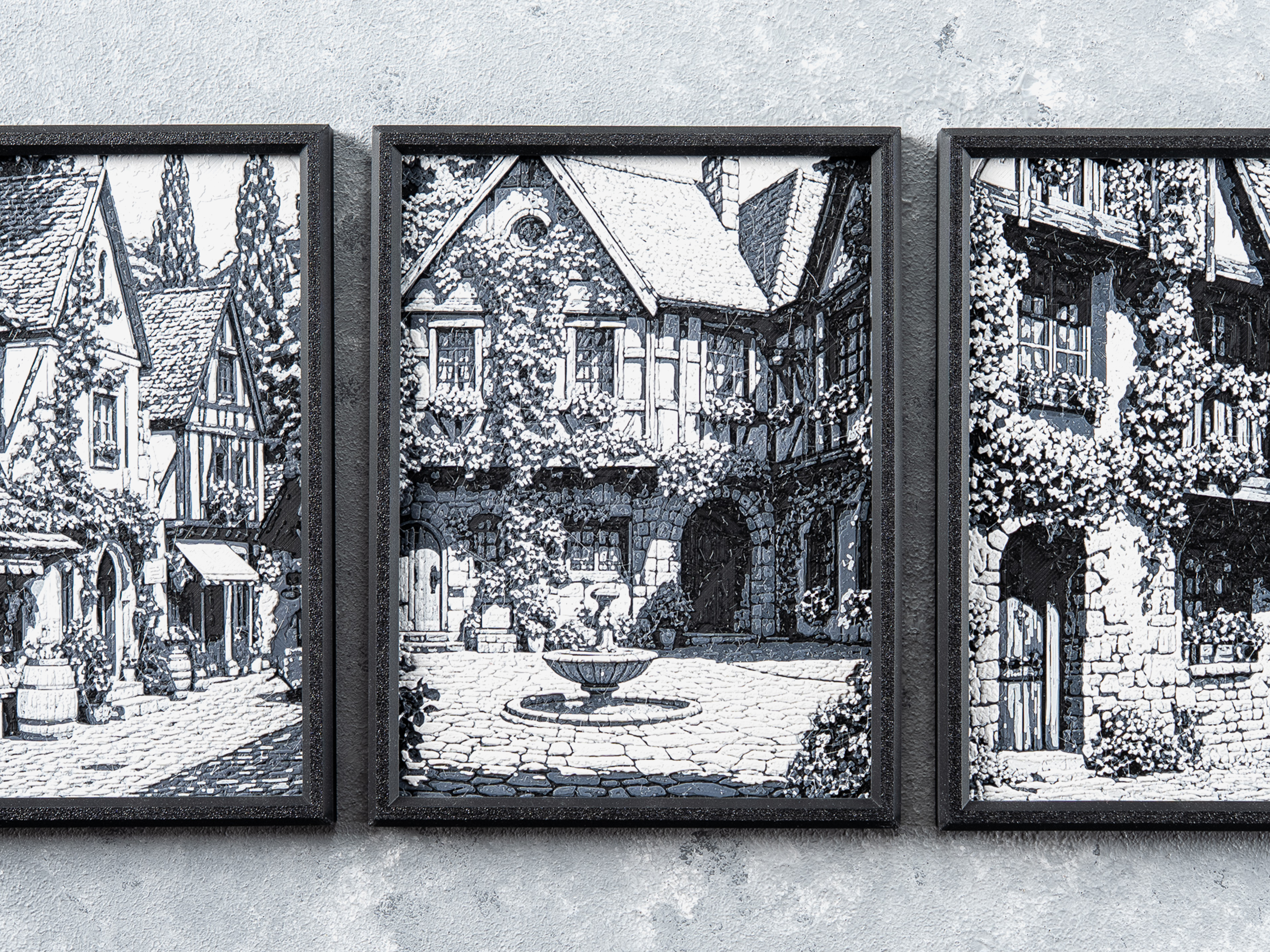 Medieval Town Wall Art