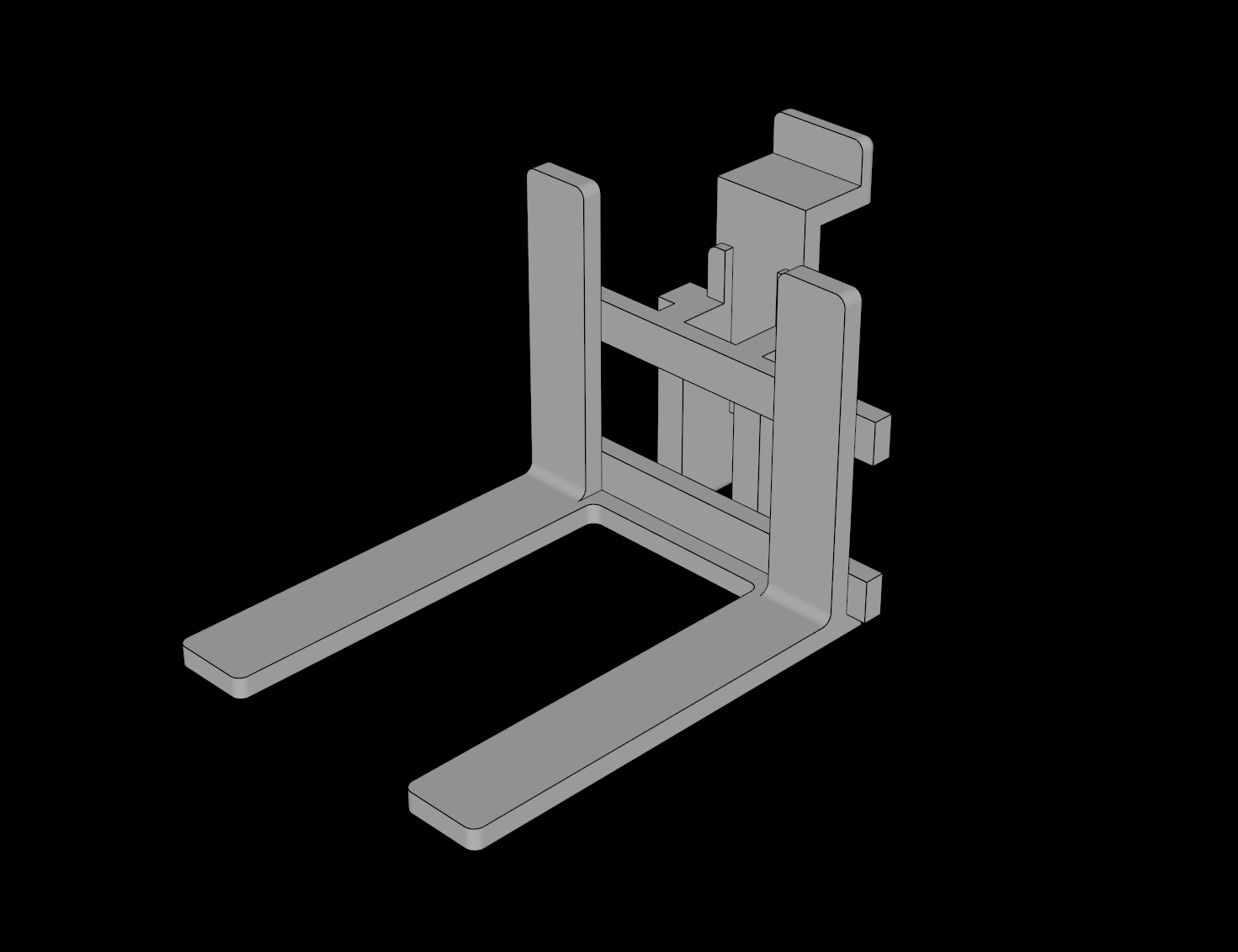 Lego Compatible (4517.dat) Forklift Forks 4 x 6