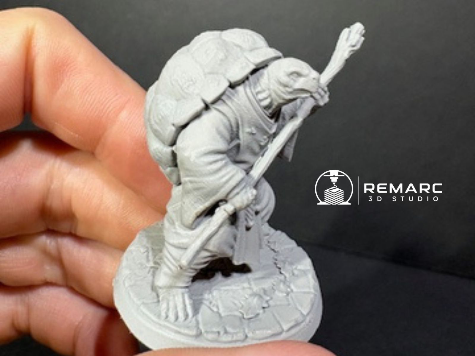 Miniatura 2 do modelo 3D Turtle Monk Warrior – 50mm
