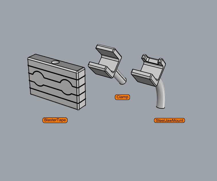 Miniatura 9 do modelo 3D Tape Ejection Effect Part for Transformers WFC Blaster