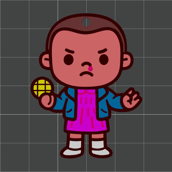 Miniatura 3 do modelo 3D Stranger Things Eleven - Keychain
