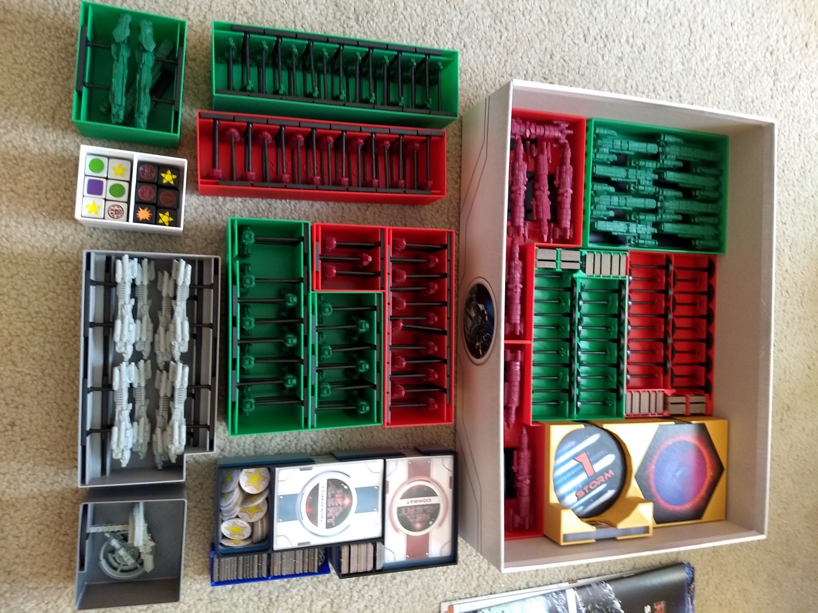 Red Alert Board Game Insert