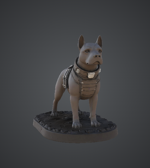 Armoured Guard Dog – Fantasy War Hound