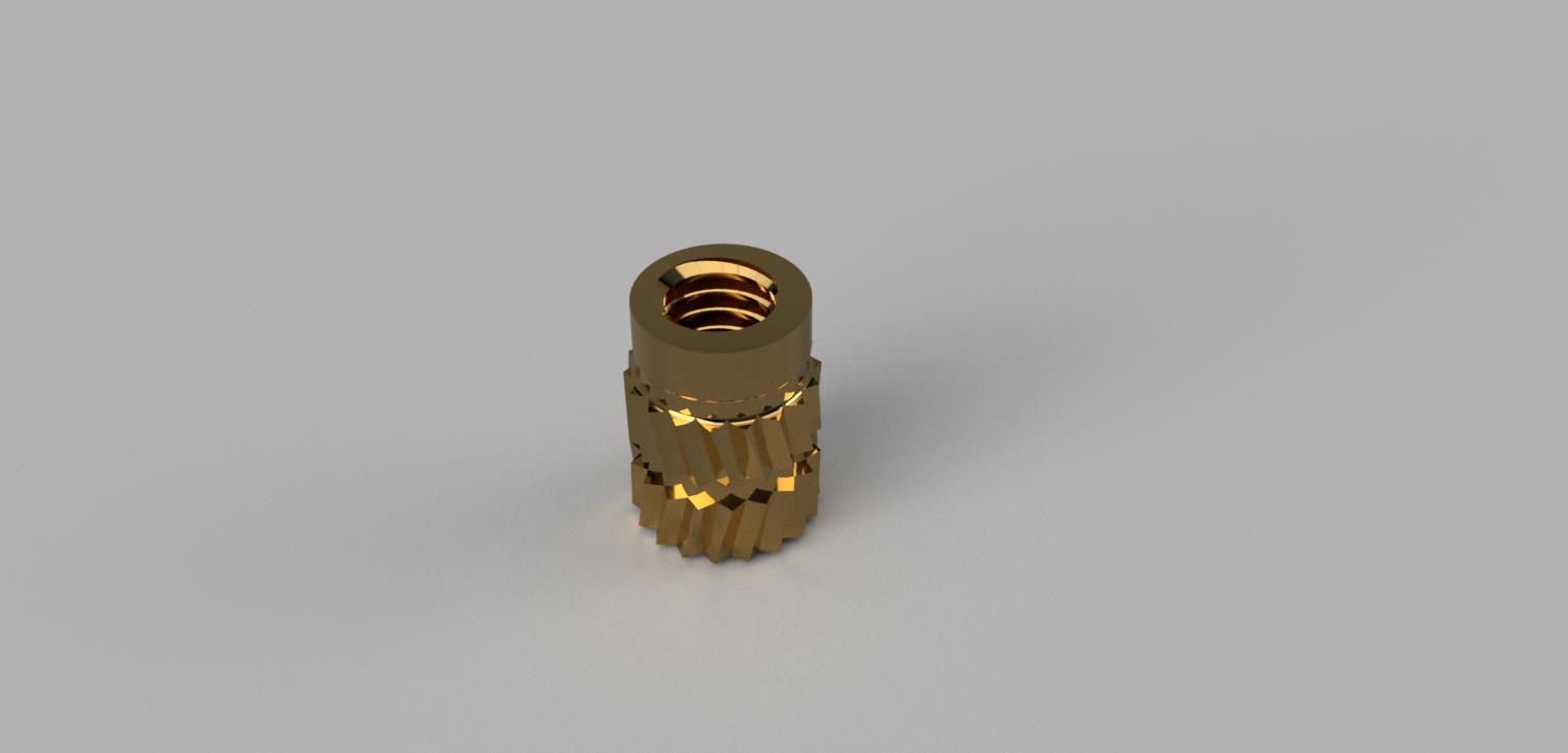 Parametric heat brass insert