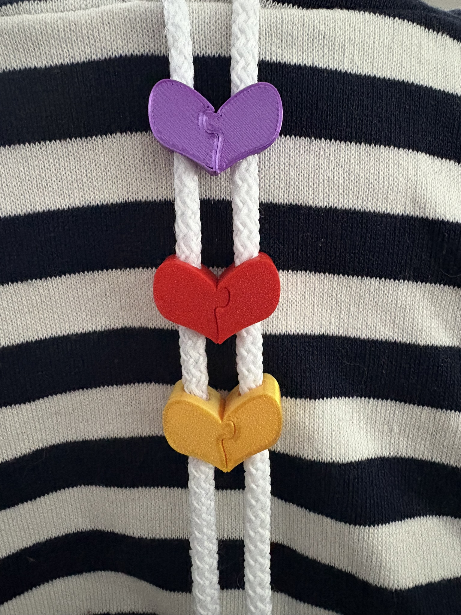 Perline con cappuccio a forma di cuore