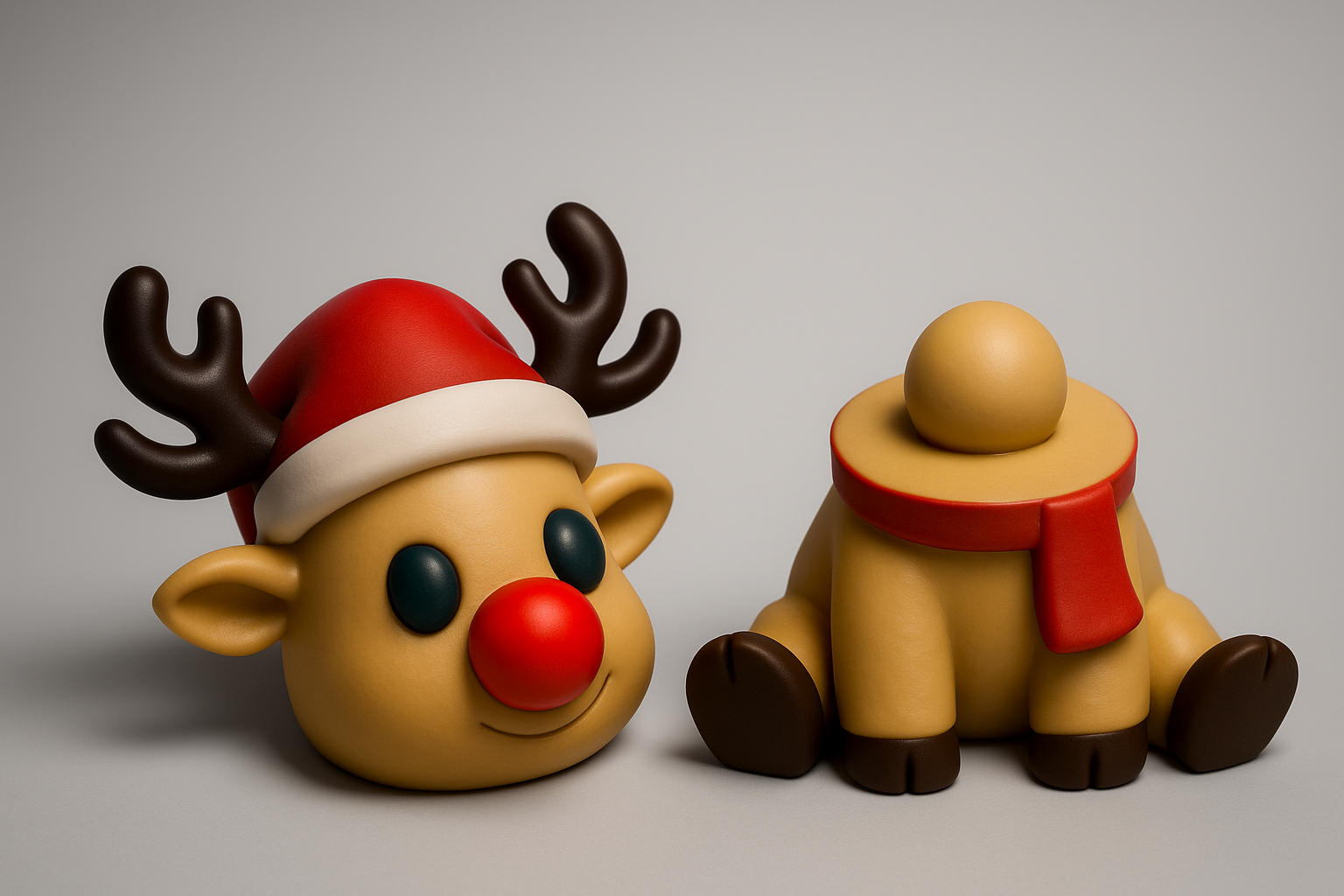 Fantasy Articulated Christmas Deer + Detachable Head