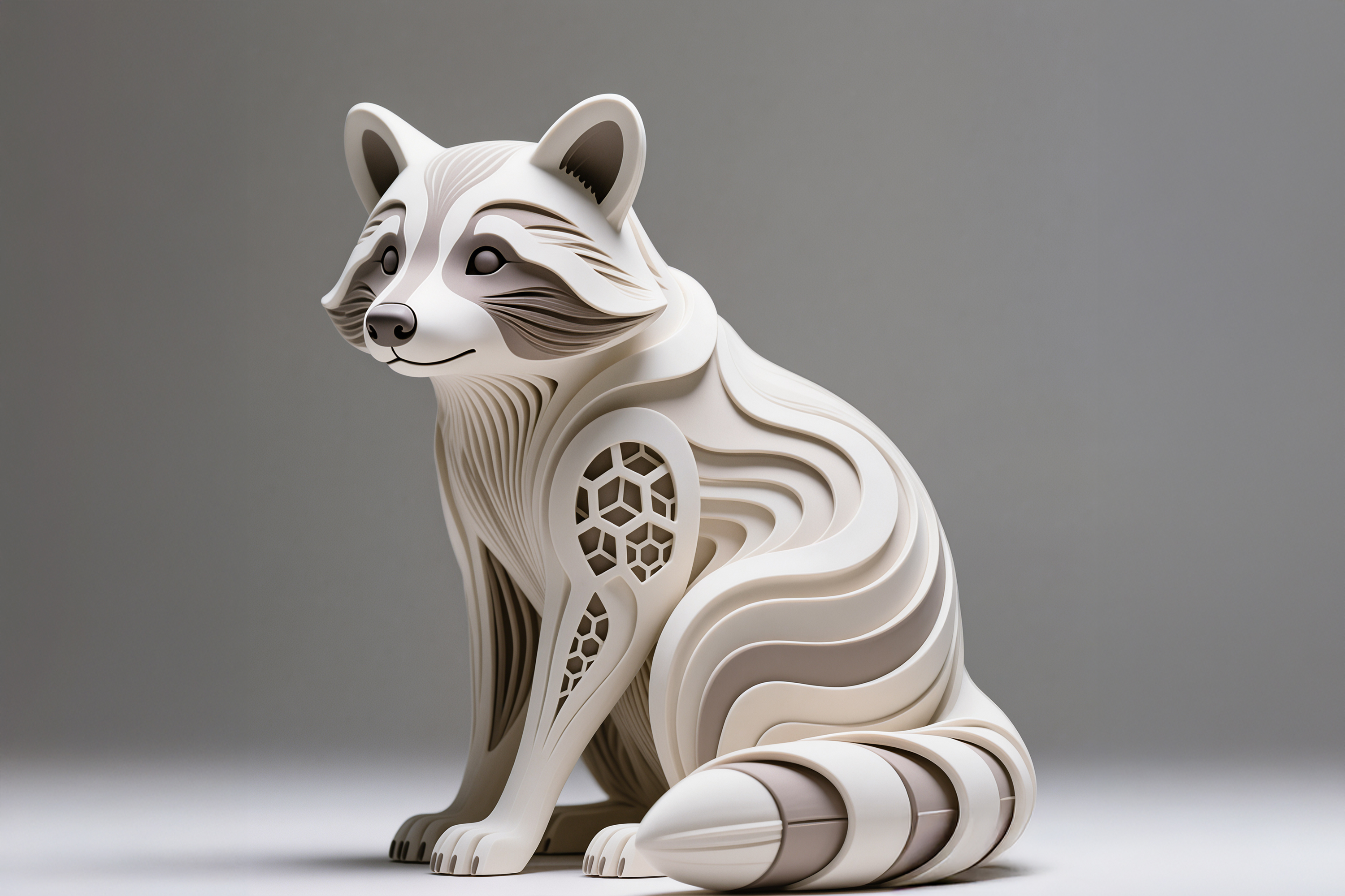 Waschbär, Hexa Sculpture