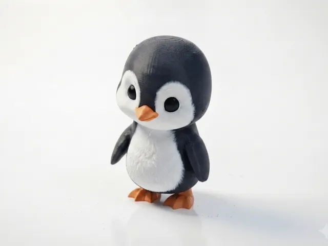 Cute Penguin Figurine Chibi Animal 3D Printable