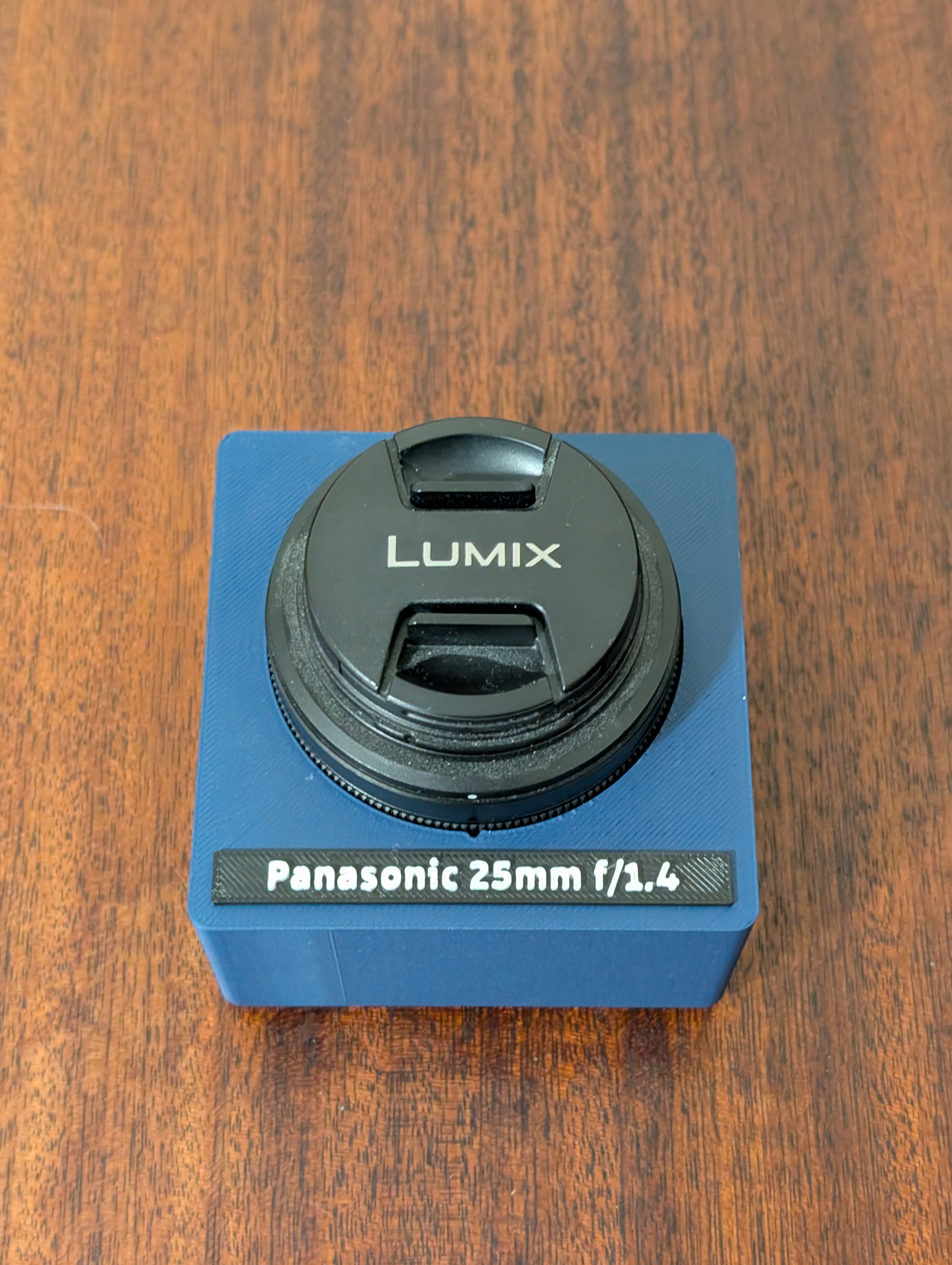 Panasonic Lumix 25mm f/1.4 Lens Holder - Gridfinity