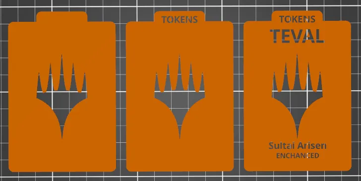 MTG Card Separator with Custom Logo, Text Cut-Outs & Rounded Top Tab by zep  | Download free STL model | Printables.com