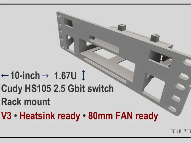 10-inch 1U Cudy HS105 rack mount V3