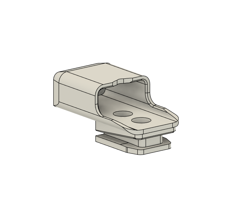 Shoe mount for Duka LS-P / LS-1 / IIDA DM-01 / Luxjet LS-1 laser distance meter