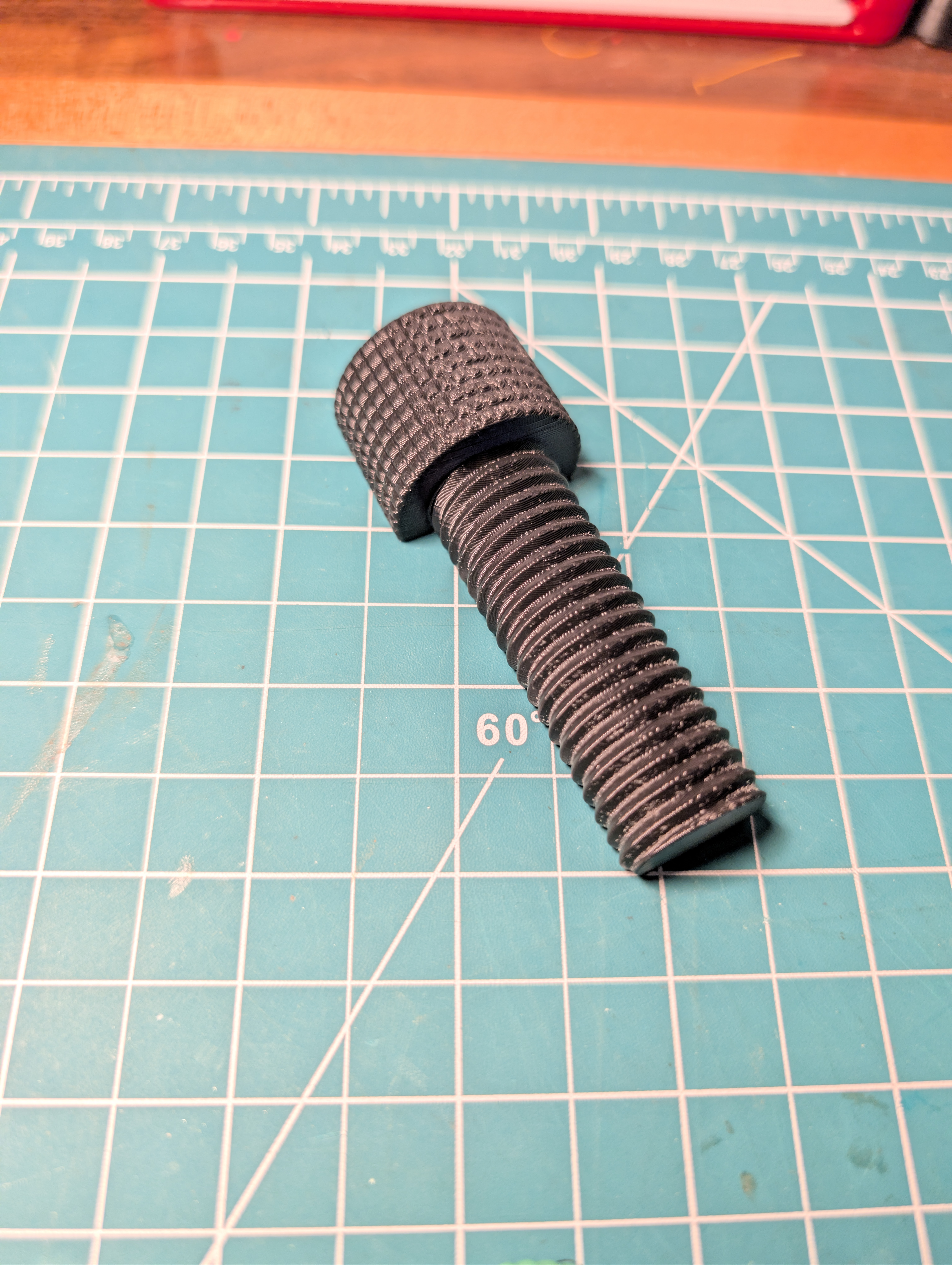 Stronger Less Tight Long Screw for the Flexable Sturdy Phone arm. 3D model thumbnail