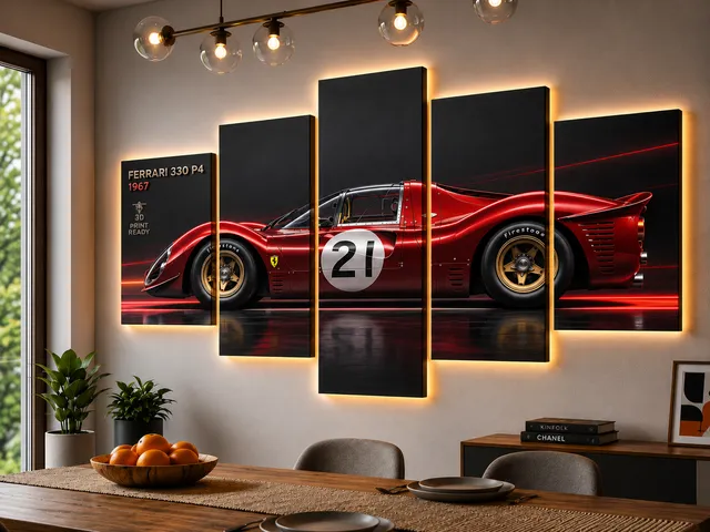 Ferrari 330 P4 Wall Art / Arte de Pared 3D